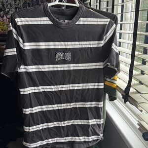 Vans Striped Embroidered Logo T-Shirt